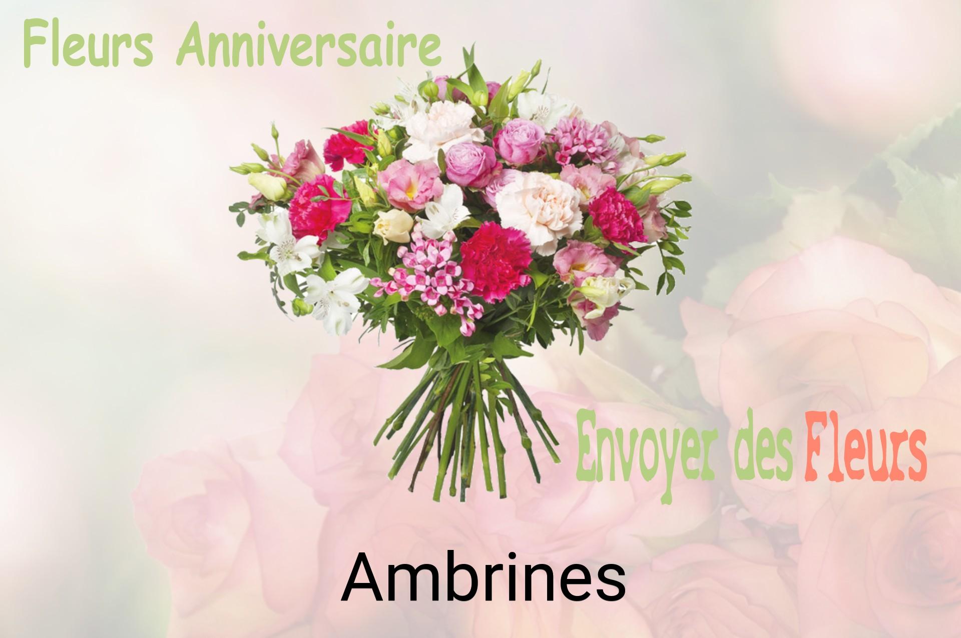 Bouquet de fleurs d’anniversaire livré à Ambrines